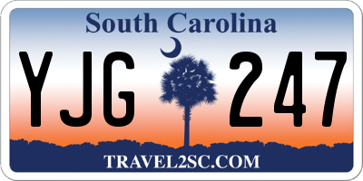 SC license plate YJG247