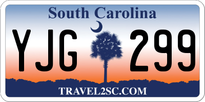 SC license plate YJG299