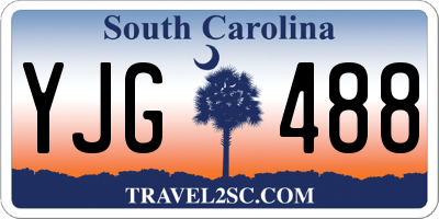 SC license plate YJG488