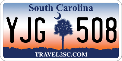 SC license plate YJG508