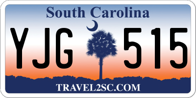 SC license plate YJG515