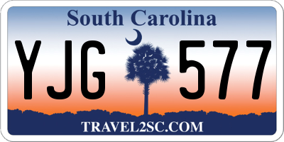 SC license plate YJG577