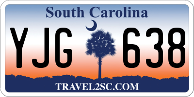 SC license plate YJG638