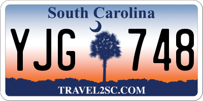SC license plate YJG748