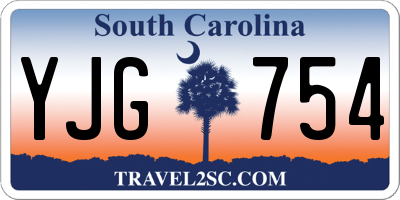 SC license plate YJG754