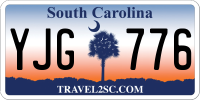 SC license plate YJG776
