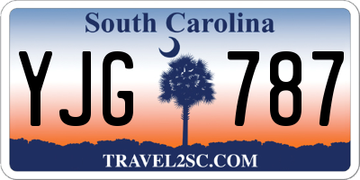 SC license plate YJG787