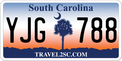 SC license plate YJG788