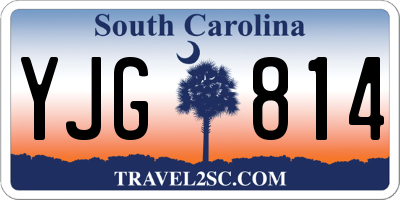 SC license plate YJG814