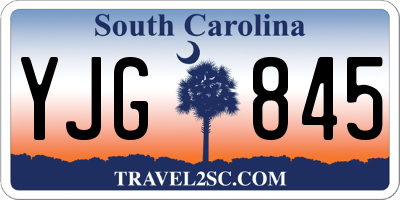 SC license plate YJG845