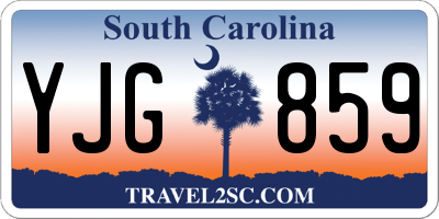 SC license plate YJG859