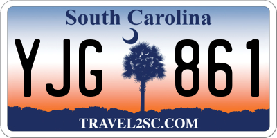 SC license plate YJG861