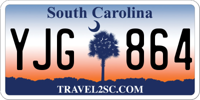 SC license plate YJG864