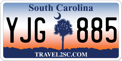 SC license plate YJG885