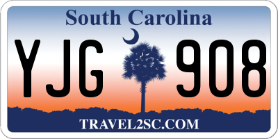 SC license plate YJG908