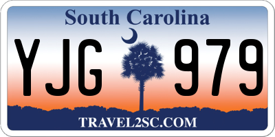 SC license plate YJG979