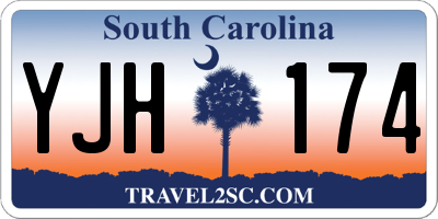 SC license plate YJH174