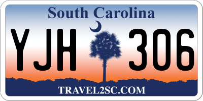 SC license plate YJH306