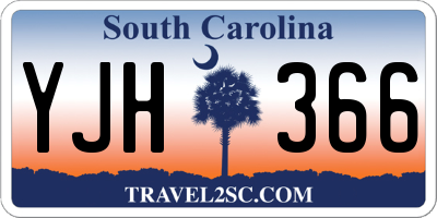 SC license plate YJH366