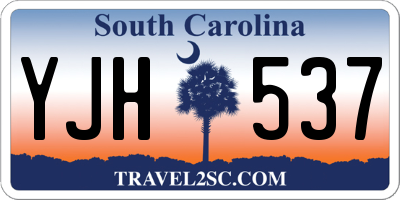 SC license plate YJH537