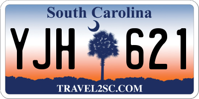 SC license plate YJH621