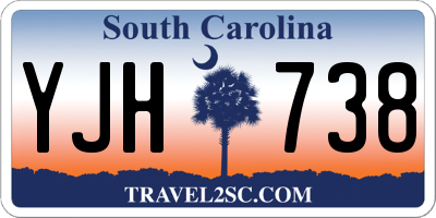 SC license plate YJH738