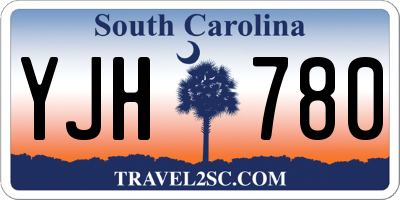 SC license plate YJH780