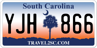 SC license plate YJH866