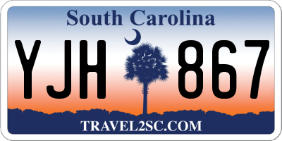 SC license plate YJH867