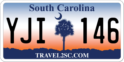 SC license plate YJI146
