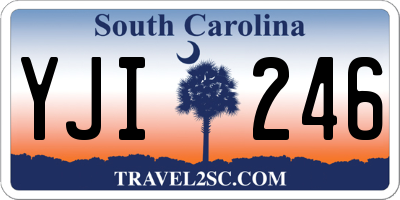 SC license plate YJI246