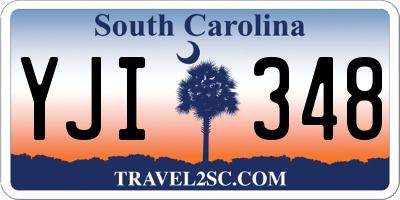 SC license plate YJI348
