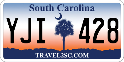 SC license plate YJI428