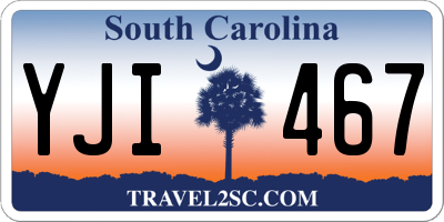 SC license plate YJI467