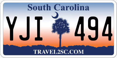 SC license plate YJI494