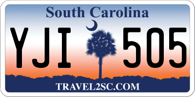 SC license plate YJI505