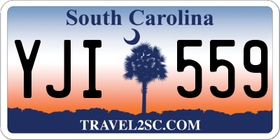 SC license plate YJI559