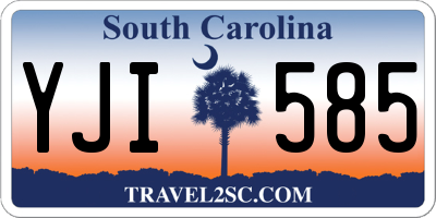 SC license plate YJI585