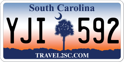 SC license plate YJI592