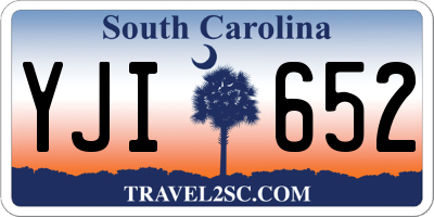 SC license plate YJI652