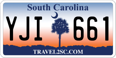SC license plate YJI661