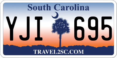 SC license plate YJI695