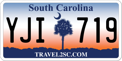 SC license plate YJI719