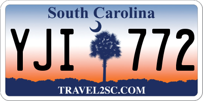 SC license plate YJI772