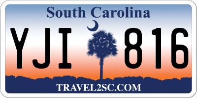 SC license plate YJI816