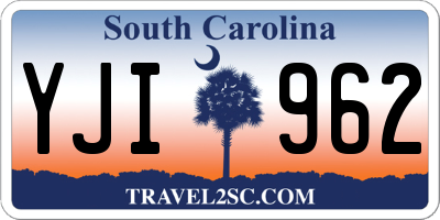 SC license plate YJI962