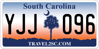 SC license plate YJJ096