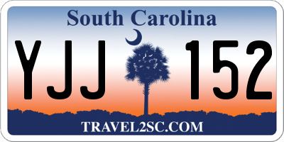 SC license plate YJJ152