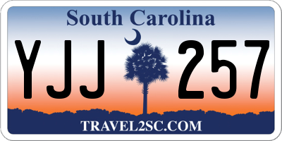 SC license plate YJJ257