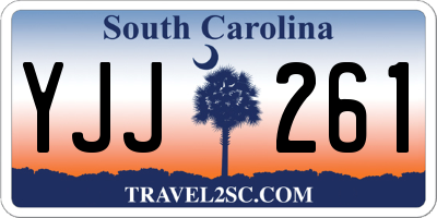 SC license plate YJJ261